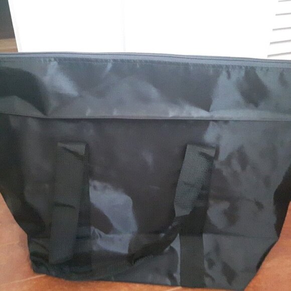 Warner Bros LOONEY TUNES black zip tote travel bag Tweety Bugs Bunny Daffy Duck - Picture 5 of 6